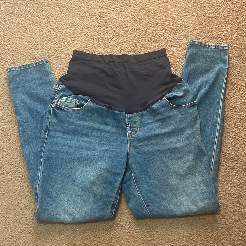 Old Navy Maternity Skinny Jeans- Size 12 Long- Full Panel